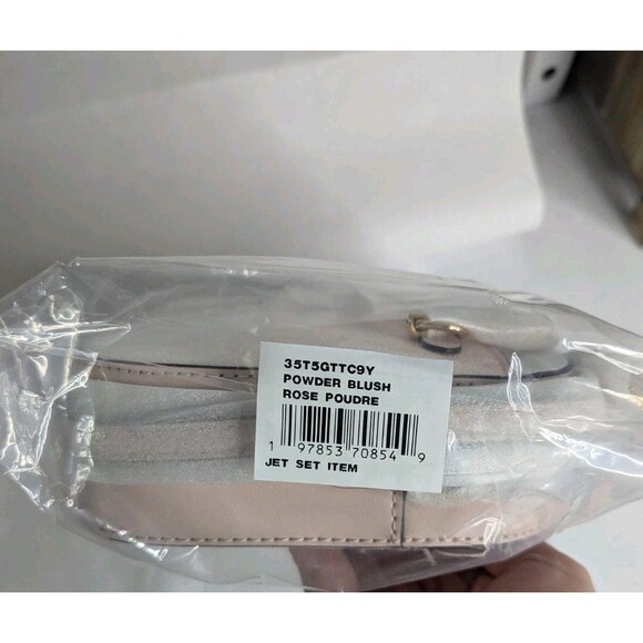 Michael Kors Jet Set Leather Crossbody Bag - Powder Blush, Pink, Brand New - Picture 4 of 4